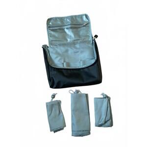 Packing Kit Includes 3 Drawstring Bags in Zippered Pouch
